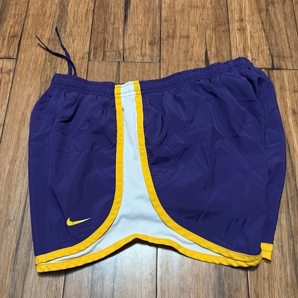 Nike LSU Tigers Purple Running Shorts Womens Size Medium Dri Fit - Picture 8 of 8